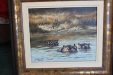 Tony Forrest Hippo On The Lufapa River Original Oil Painting Immaculate Signed