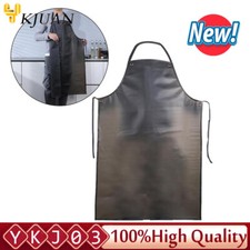 PVC Heavy Duty Rubber Apron Oil Resistant Men Kitchen Work Bib Aprons Unisex UK