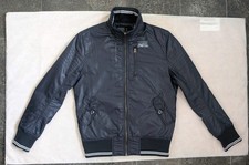 G Star Raw Womens Bomber Jacket Size XL DIVER Full Zip Dark Blue Pockets Logo