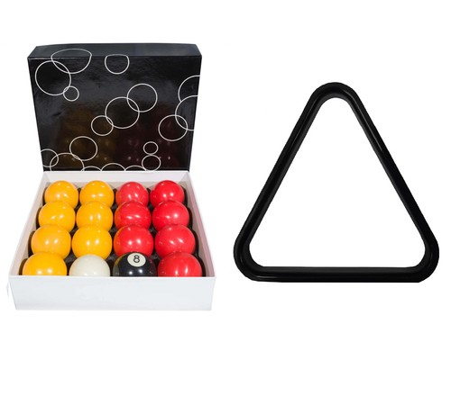 Red yellows pool balls - 2",