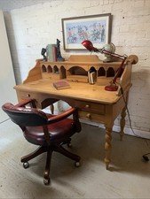 Large Pine Desk Library Bureau Pigeon Hole Vintage Style Study Office Organiser