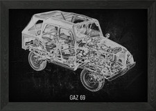 GAZ69 Framed Wall Art Poster
