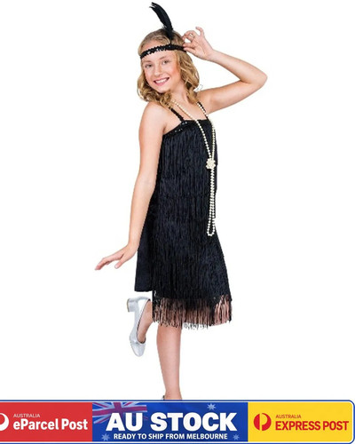 Ck1445 girls black flapper - ck1445,