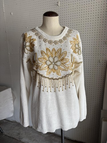 Botticelli cream beaded floral - cream,