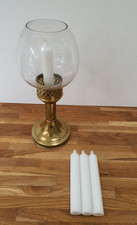 Mason Brass & Glass Candle Lamp With 4 Candles 27cm 