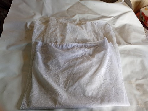 Vintage retro 1970s white net - retro,