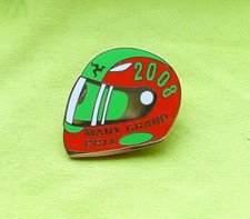 2008 MANX Grand Prix MGP TT Isle of Man Motorcycle bike racing enamel badge pin