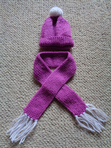 Doll teddy bear magenta - bear,