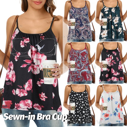 Women cami with built - with, bra