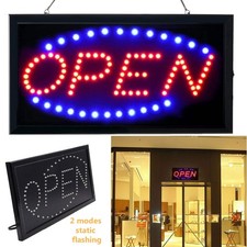 Flashing led open sign neon - flashing,