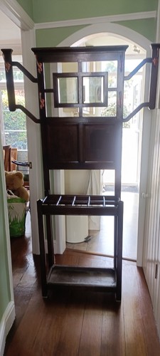 Solid wood coat stand - wood,