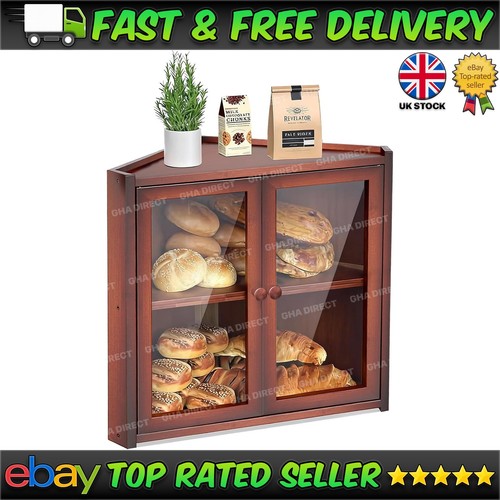Corner bread bin bamboo - corner,