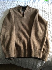 Jack Pyke Quarter Zip Jumper 2XL Brown Lambswool Country Hunting Shooting