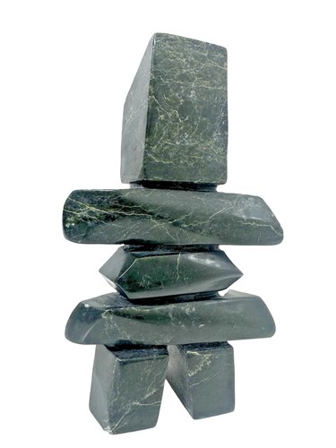 Inuit art stone inukshuk - art,