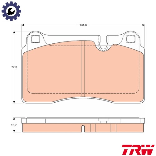 Brake pad set disc - set,