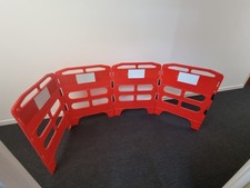Melba Swintex 4 Part Utility Pedestrian Barrier Red and White Used Indoors Only