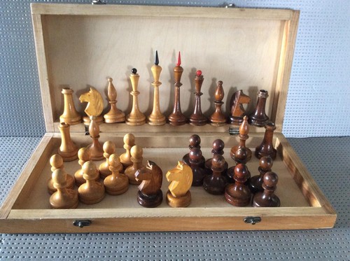 Russian big wooden chess - big,