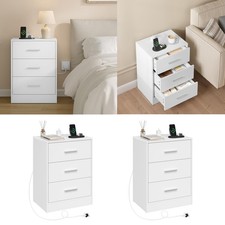 WOLTU 2x Bedside Table with