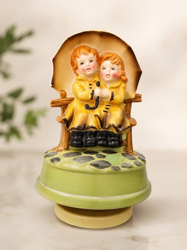 Vintage porcelain musical - porcelain,