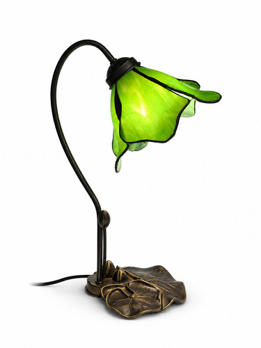 Green flower tiffany style - flower,