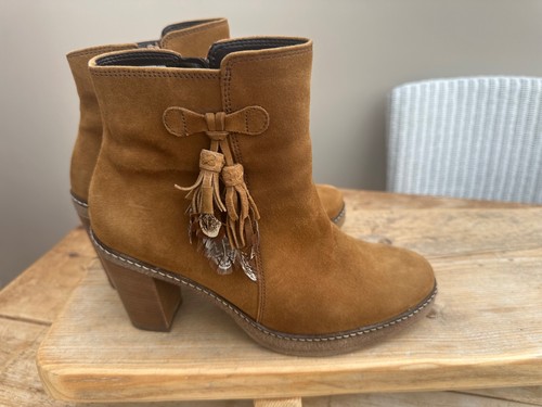 Gabor tan suede ankle - suede, boots