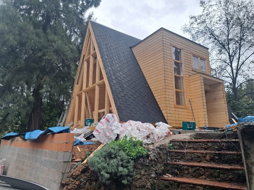 8mx5 frame cabin kit - 8.8mx5.6m, a-frame