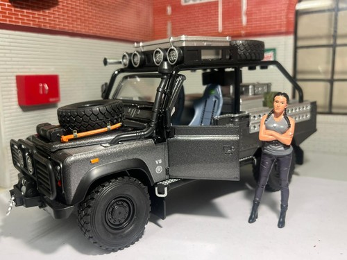 Scale resin figure - figure, car