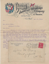 1900 New York, Patriotic, Cuban Land & Steamship Co, Multicolor Enclosure