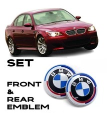 SET of 2 BMW  50th M 82mm emblems for E34 E60 E61 E36 E32 E38 F01 U11 G01 G05