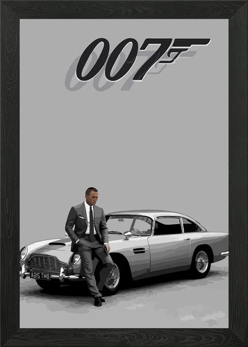 James bond 007 - framed, art