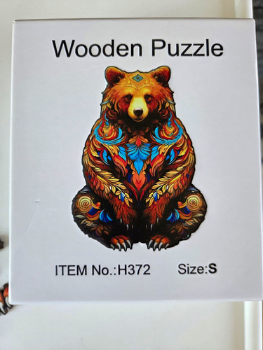 Wooden bear interlocking - wooden,