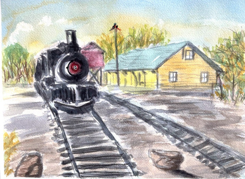 Original watercolor painting - original,