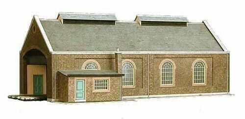 Track engine shed 126mm - track,