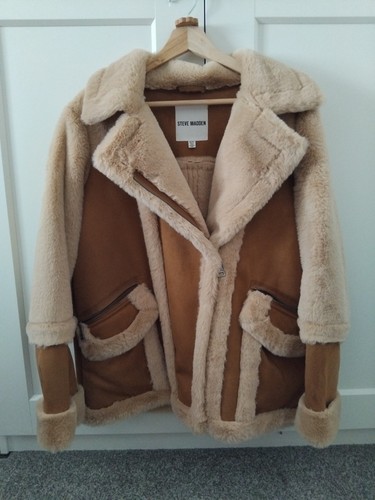Steve madden beige tan faux - madden,
