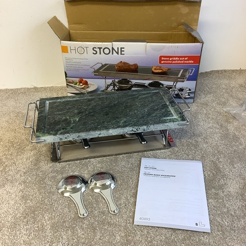 Hot stone tabletop cooking - stone,