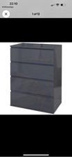 HOMCOM 4-Drawer High Gloss