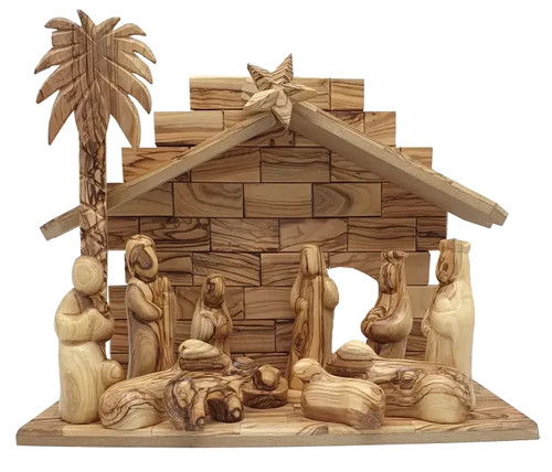 Hand carved olive wood - carved,