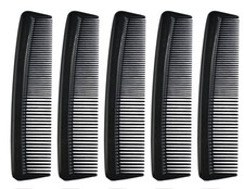 Set of 5 Black Pocket Combs