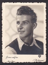 Vintage Studio Photograph Handsome Young Man c1941 Bulgaria Gay Int