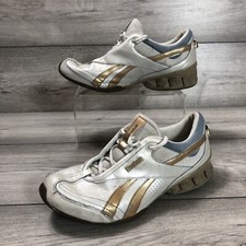 Reebok Hex Ride Trainers Womens Ladies UK6 EU39 White Gold Blue 