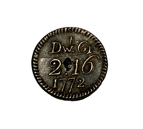 1772 george iii - half, guinea