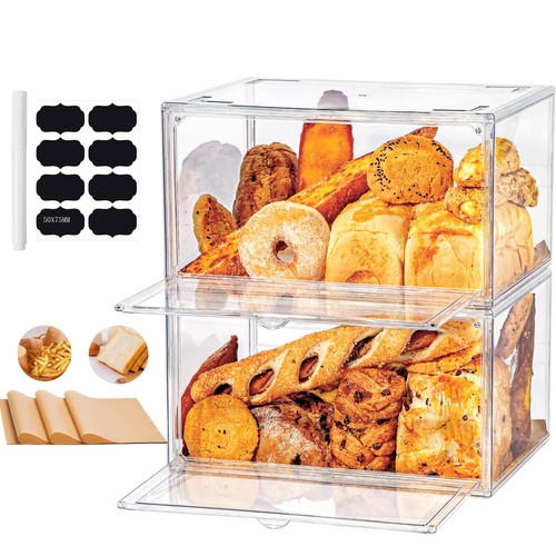 Wuciray large clear bread bin - wuciray,