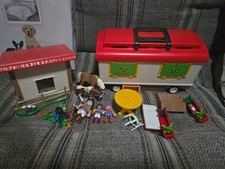 playmobil gypsy caravan and horses 