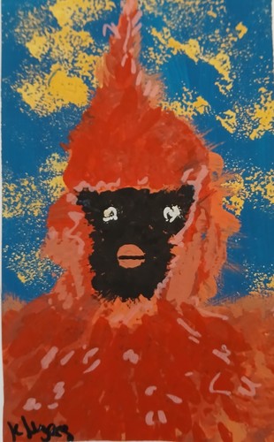 Original acrylic painting 5 - acrylic, 6.5