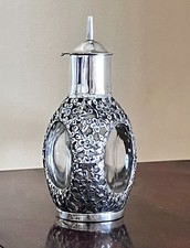 Antique Wai Kee Sterling Silver Angostura Bitters Bottle C.1900 Chinese export