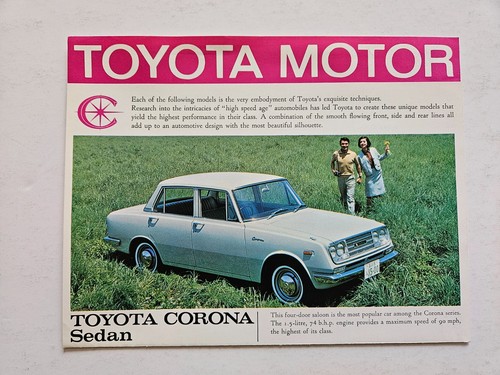 Toyota corona sales brochure - corona,