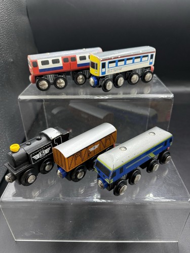 Elc wooden toy trains - wooden,