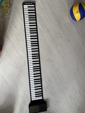 88 Key Roll Up Piano Keyboard Portable USB Rechargeable No Cable No Pedal