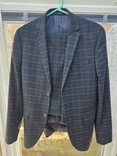 Topman Men's Navy Blue/Green
