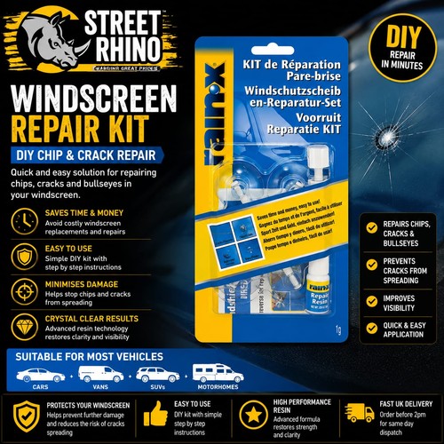 Rain windscreen repair kit - x,